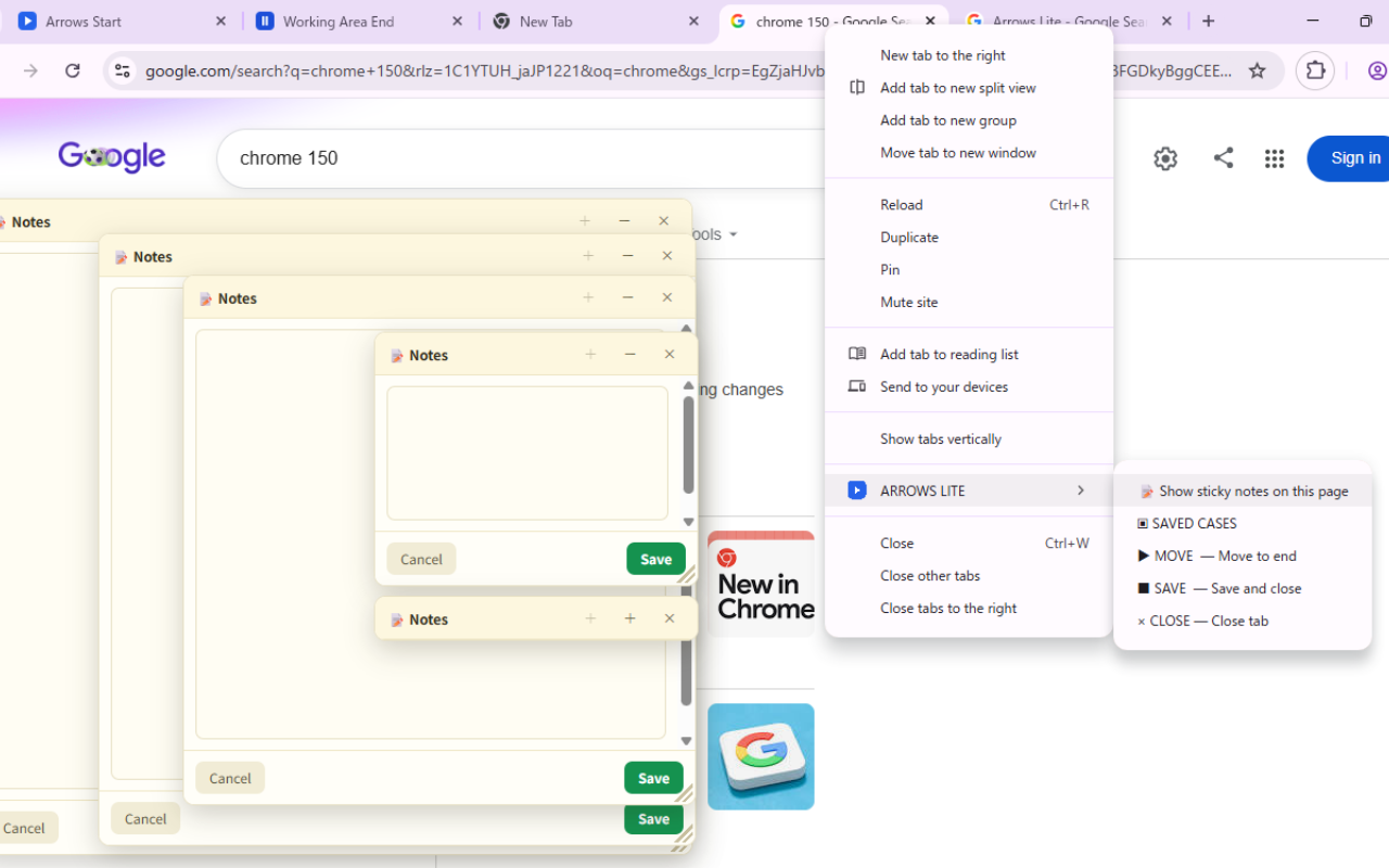 8. Sticky Notes — leave a note on the page
